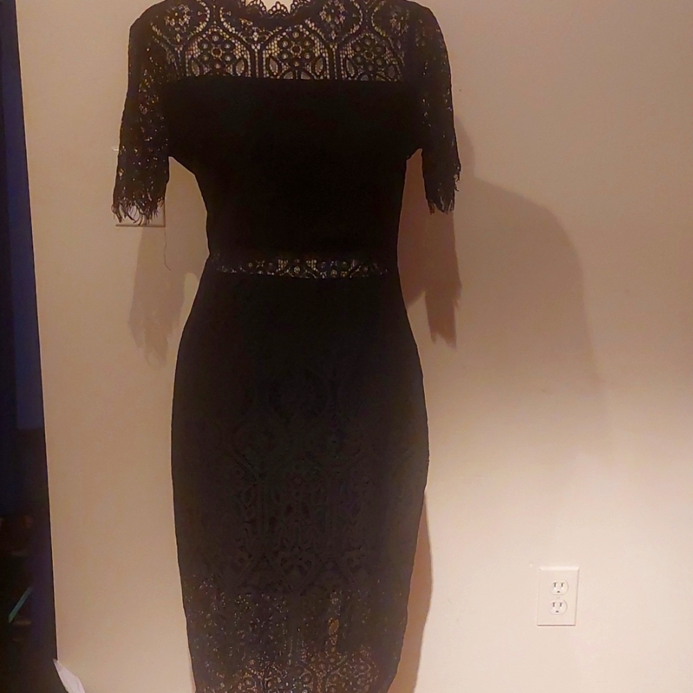 Lacey black dress